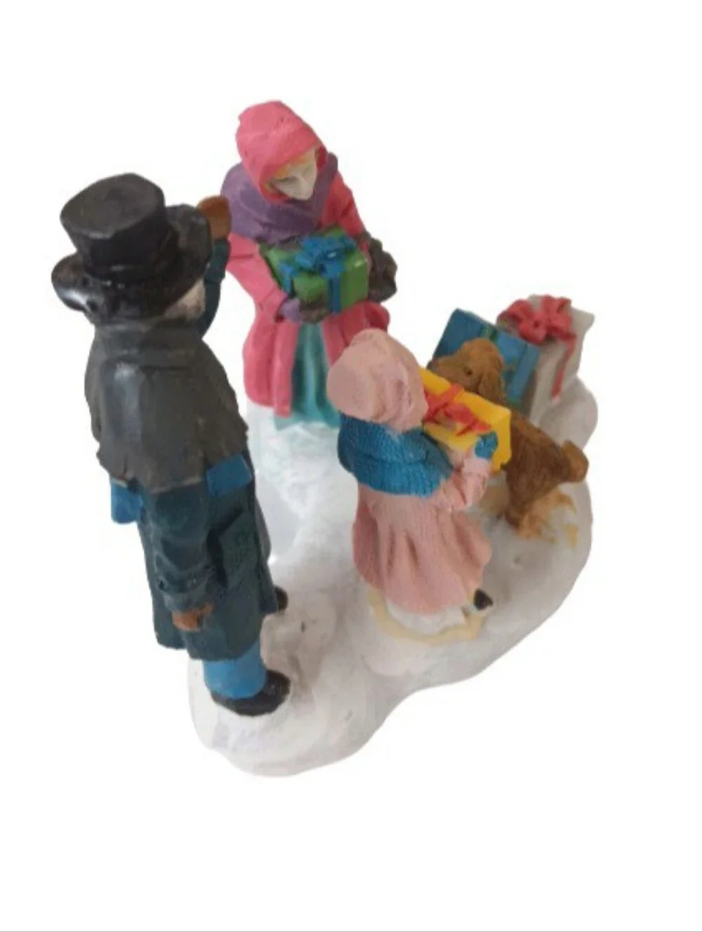 Vintage Trim A Home Family Christmas Village Figurine | Gifts | Dog